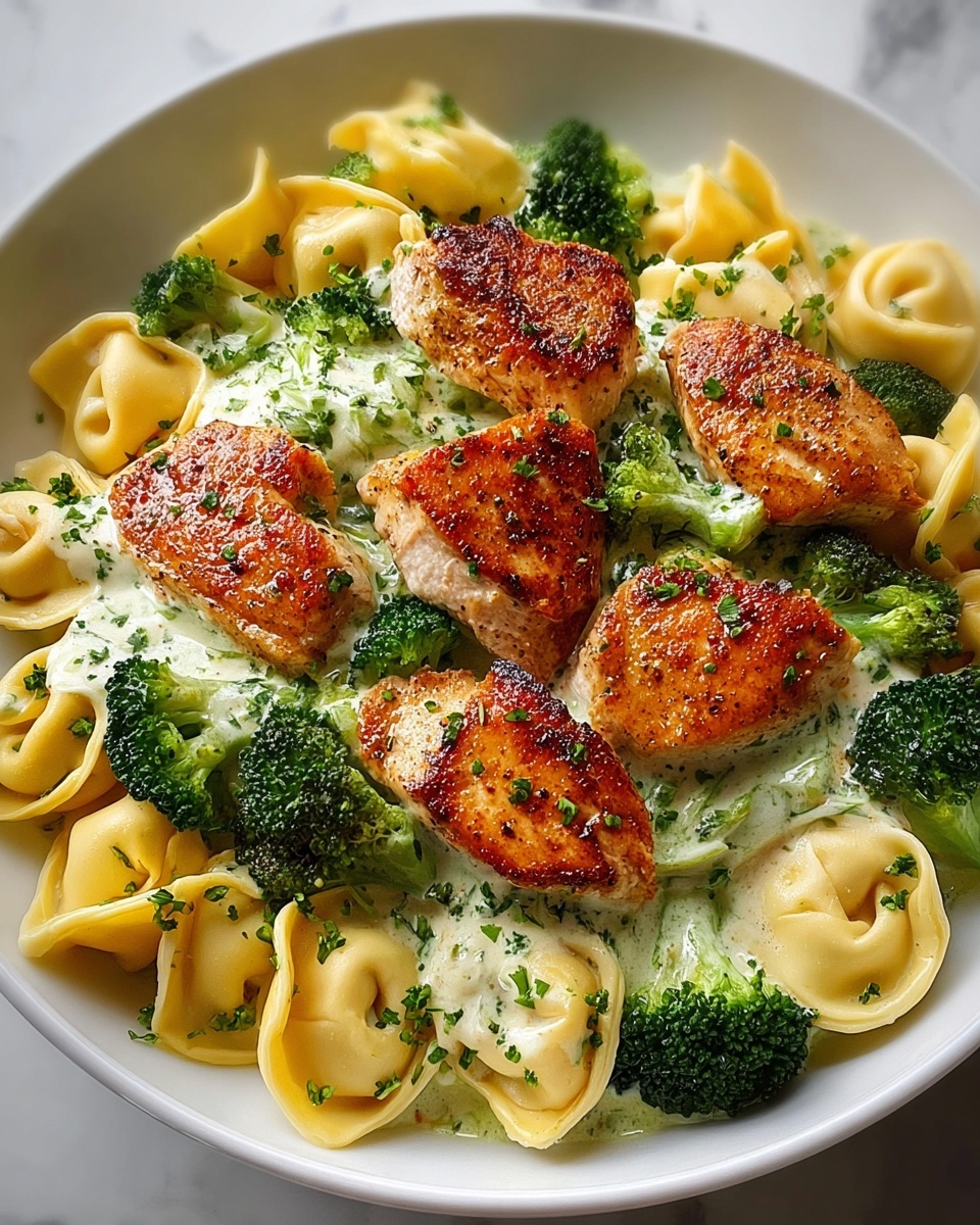 Garlic Parmesan Chicken Tortellini: An Easy and Delicious One-Pan Meal Recipe - Recipe Image