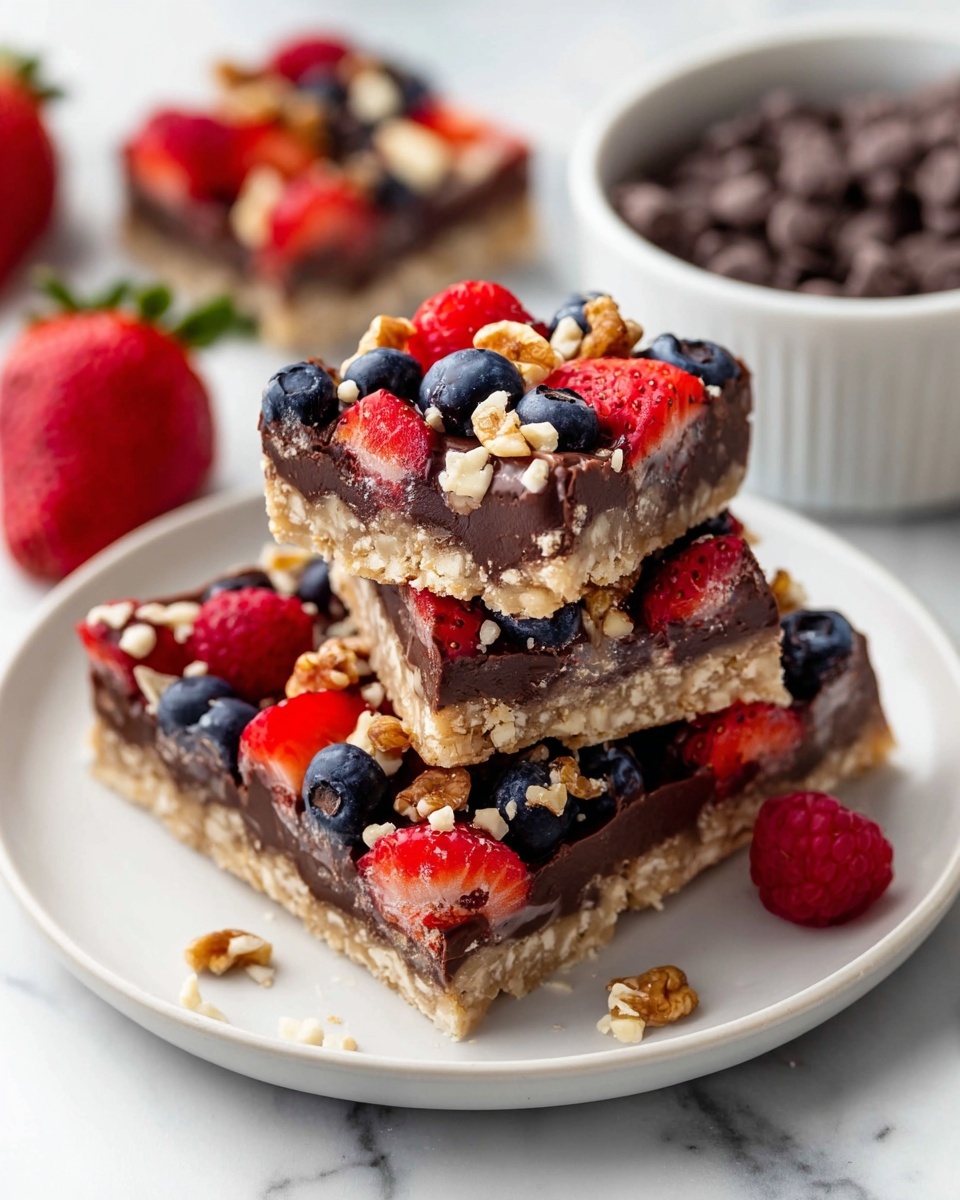 Chocolate Berry Bars Recipe - Recipe Image