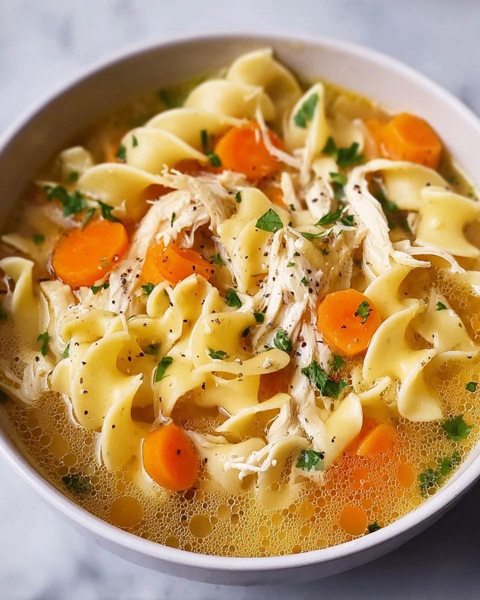 Creamy Chicken Noodle Soup in the Crock Pot Recipe - Recipe Image