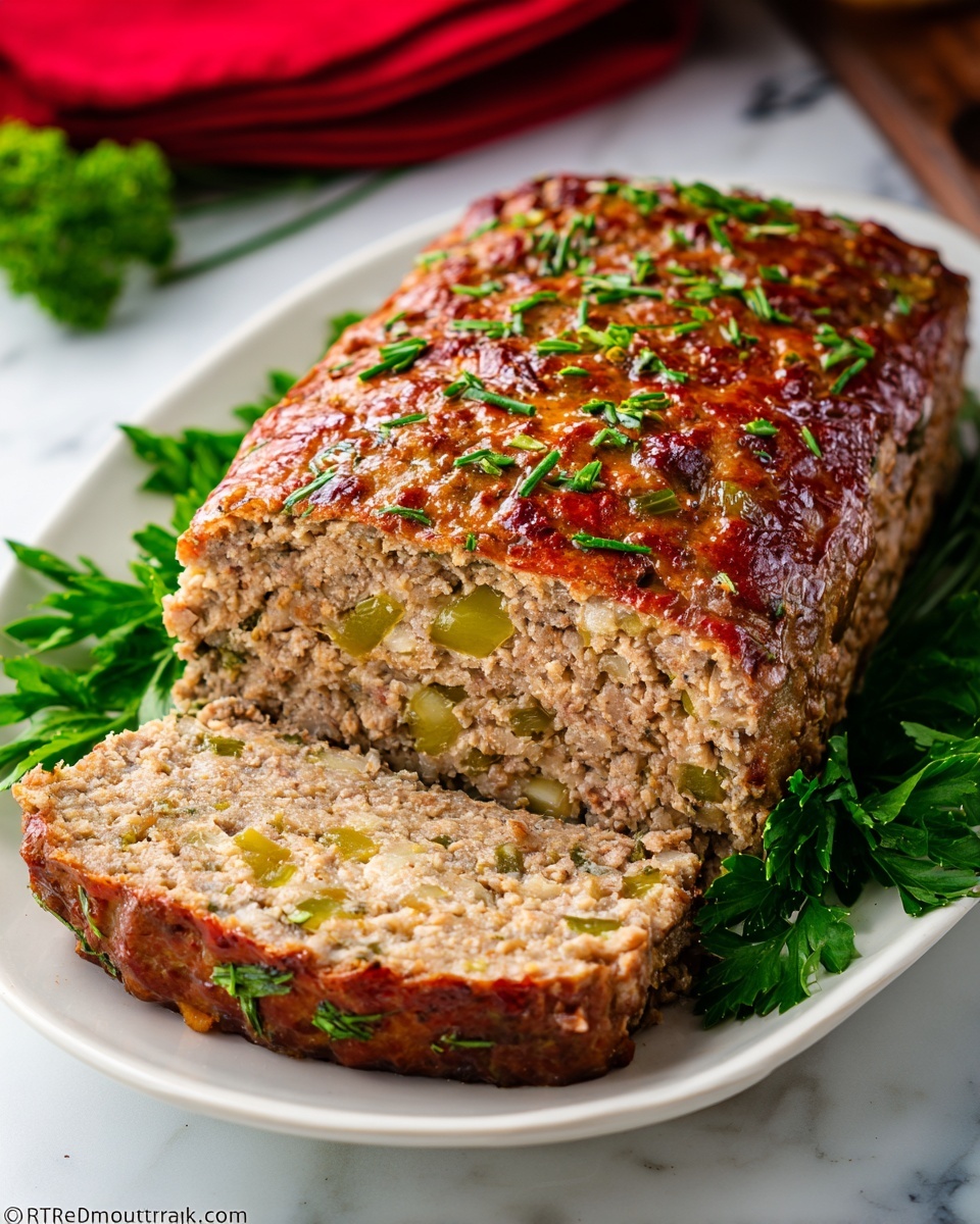 Turkey Stuffing Meatloaf Recipe - Recipe Image