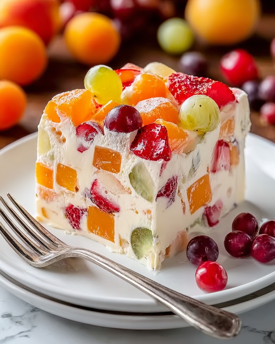 Nana’s Frozen Fruit Salad: A Sweet, Creamy Classic Dessert Recipe - Recipe Image