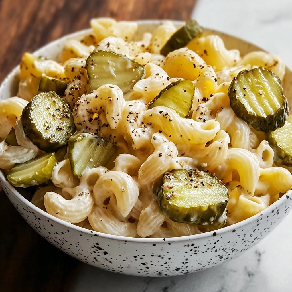 Classic Dill Pickle Macaroni Salad Recipe - Recipe Image