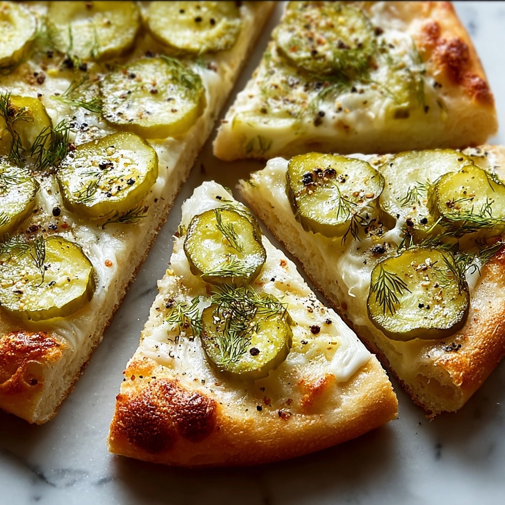 Dill Pickle Focaccia Bread Recipe - Recipe Image