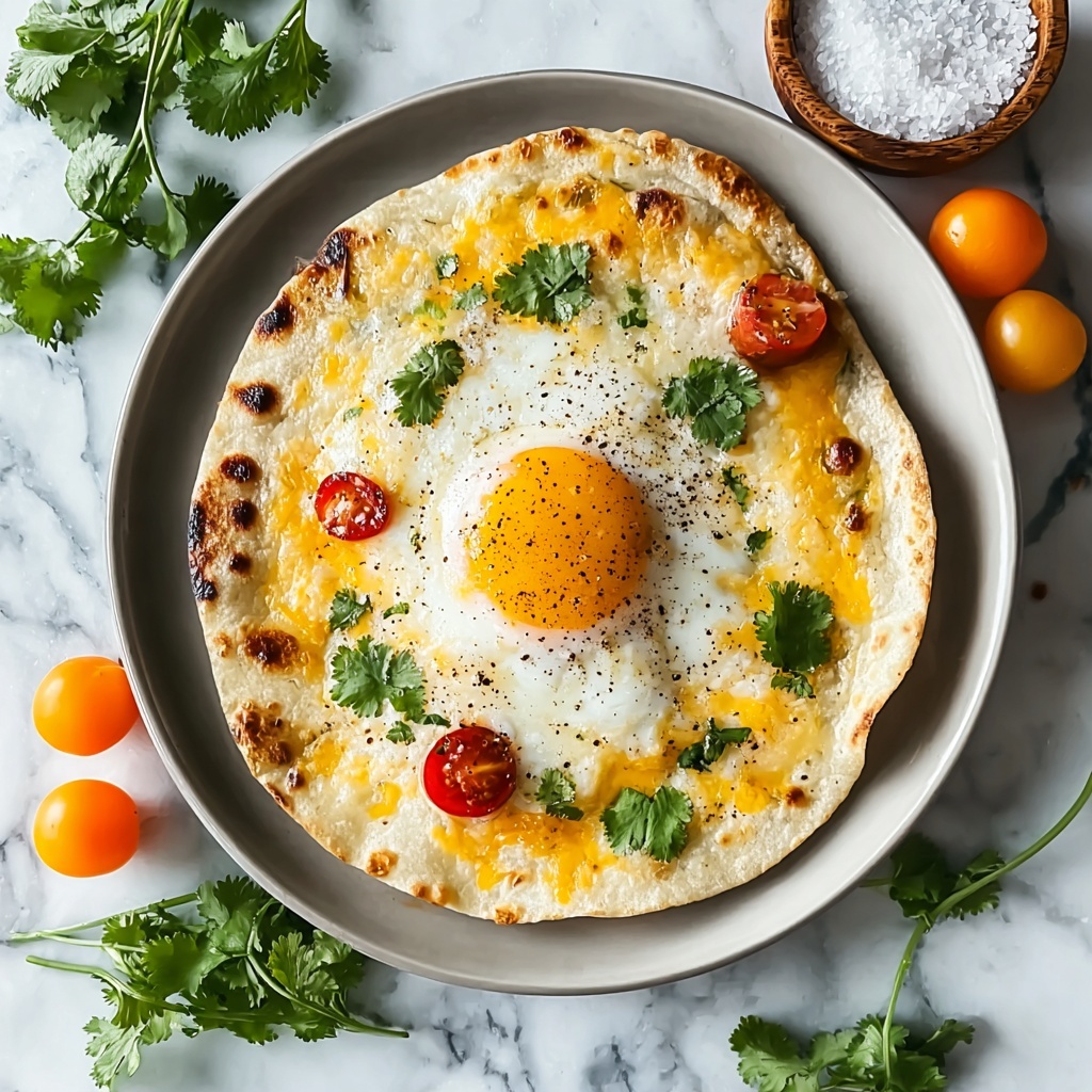 Fried Egg Quesadilla with Salsa and Cheese Recipe - Recipe Image