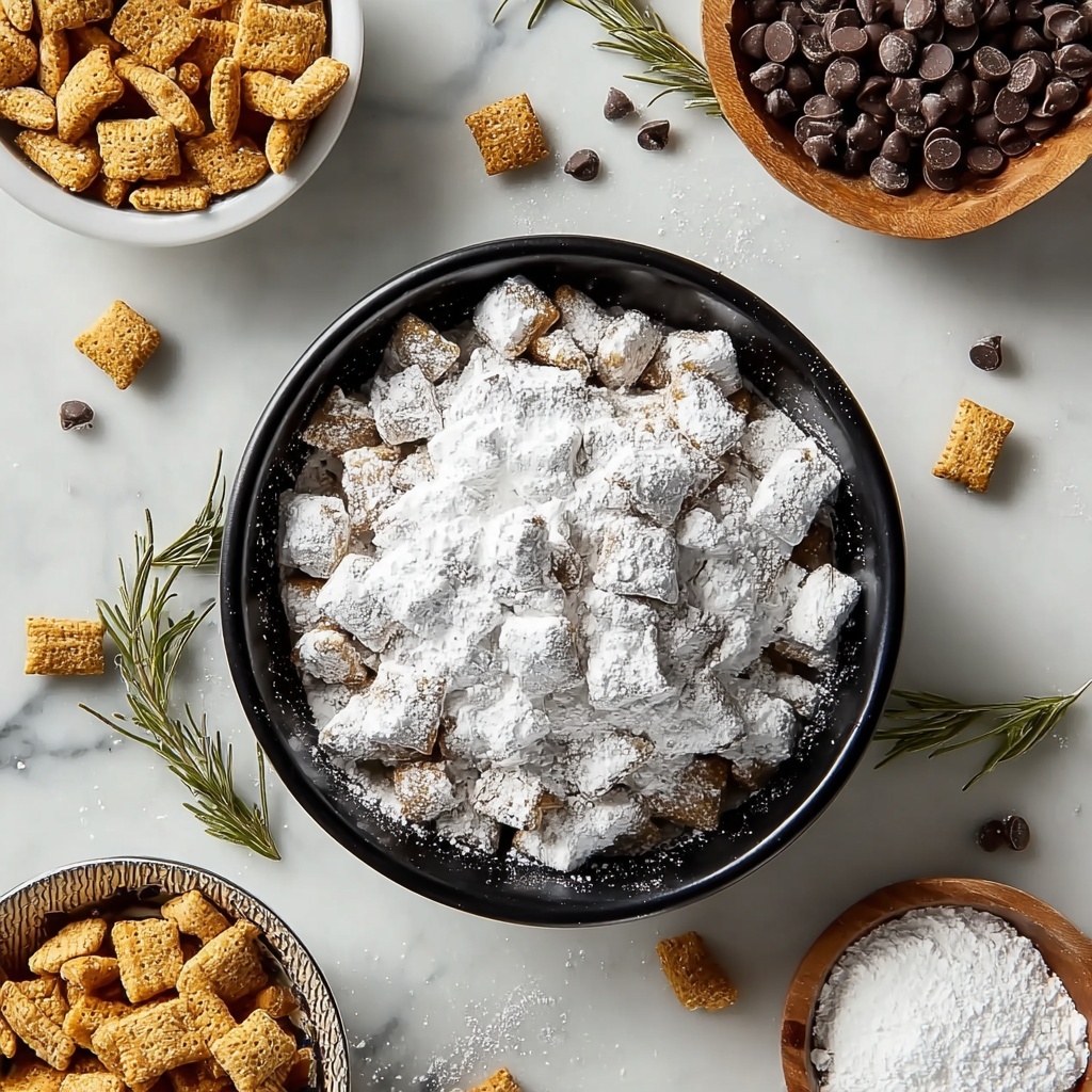 Homemade Puppy Chow (Chocolate Peanut Butter Cereal Treat) Recipe - Recipe Image
