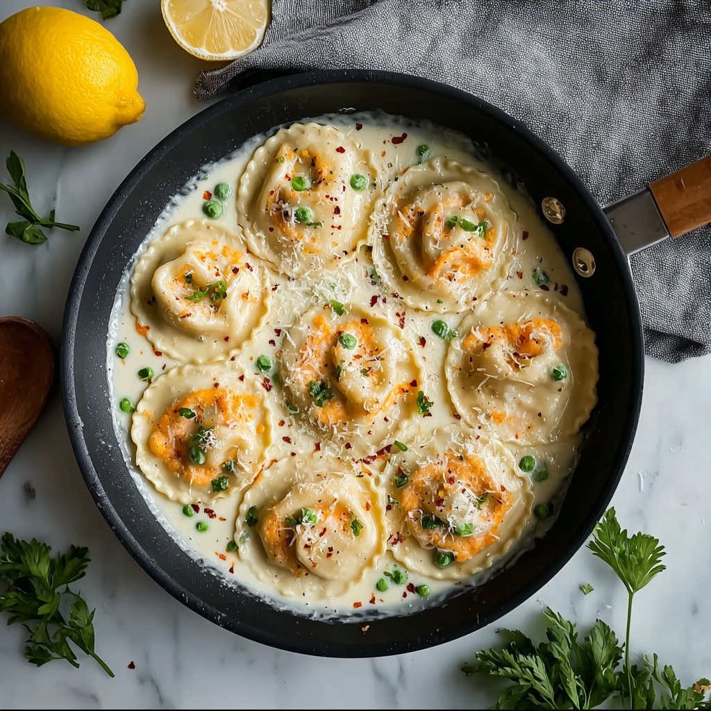 Lobster Ravioli in Zesty Lemon Butter Sauce Recipe - Recipe Image