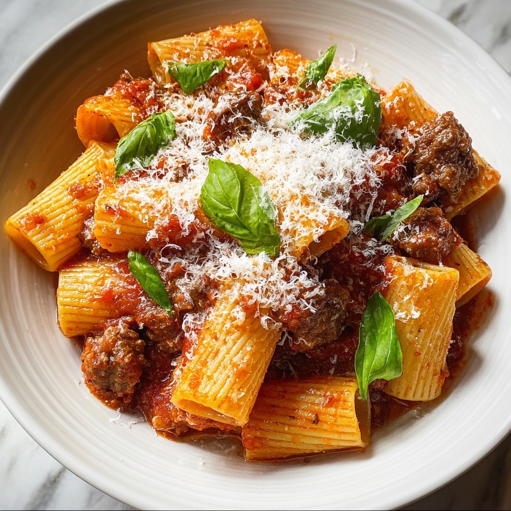 Creamy Spicy Italian Rigatoni Recipe - Recipe Image