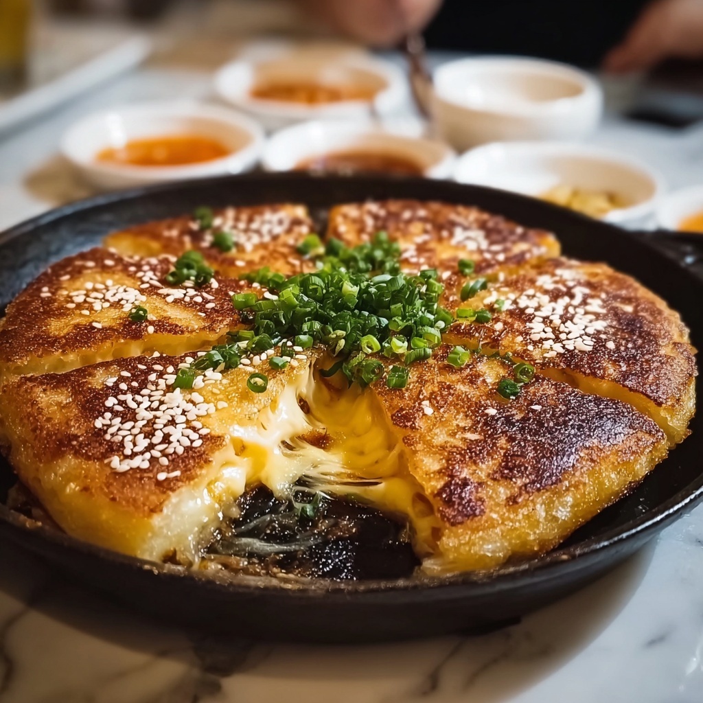 Korean Cheese Potato Pancakes Recipe - Recipe Image