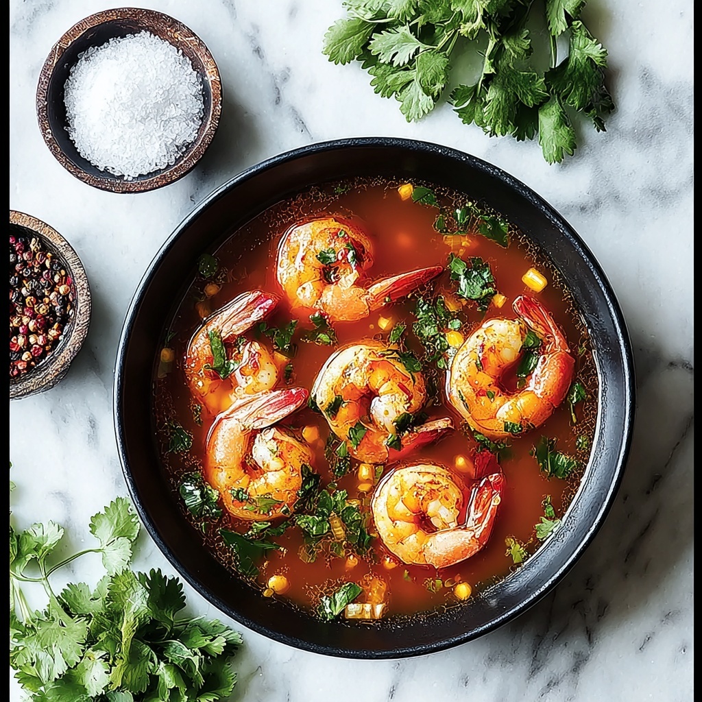 Spicy Shrimp Coconut Tomato Soup Recipe - Recipe Image