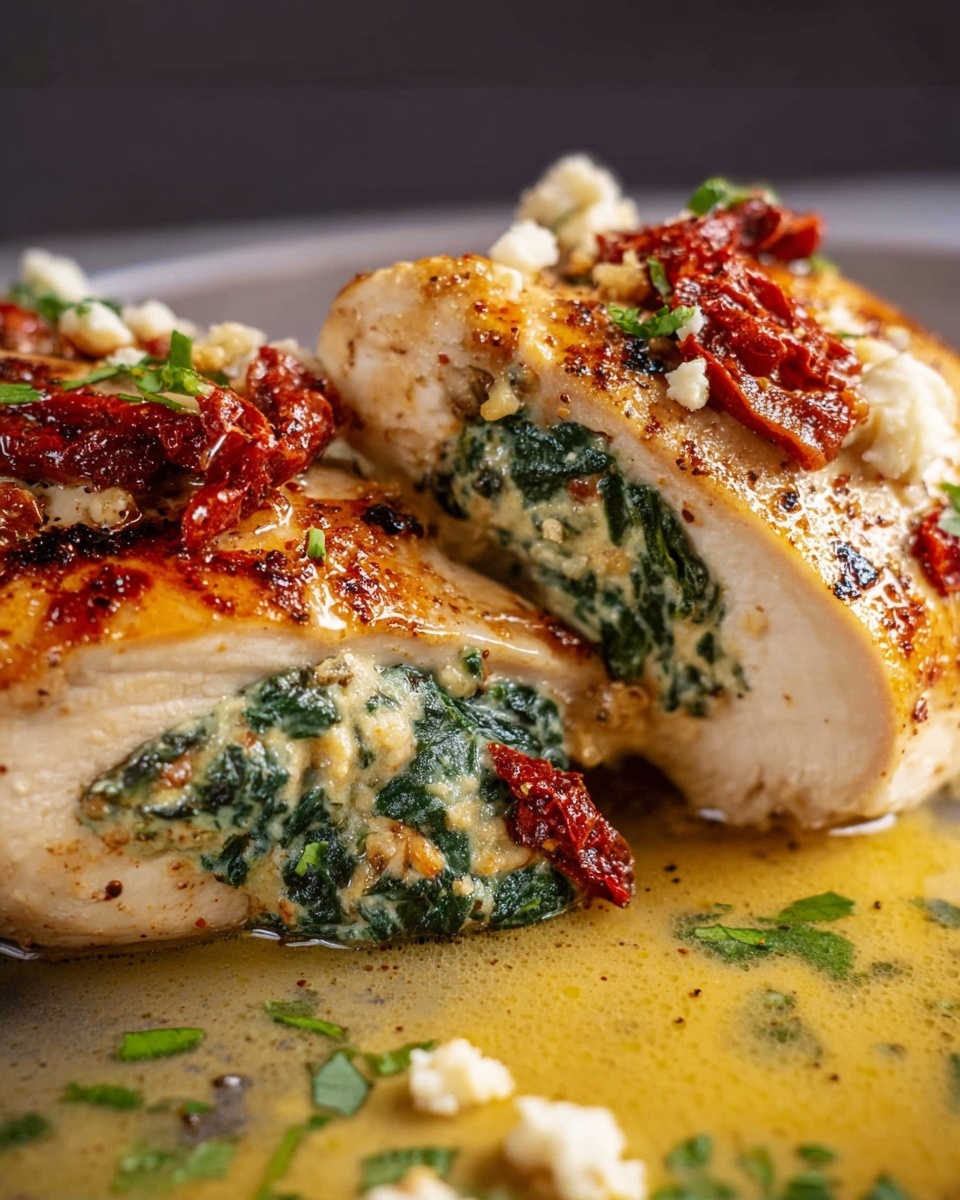 Spinach Stuffed Chicken Breast Recipe - Recipe Image