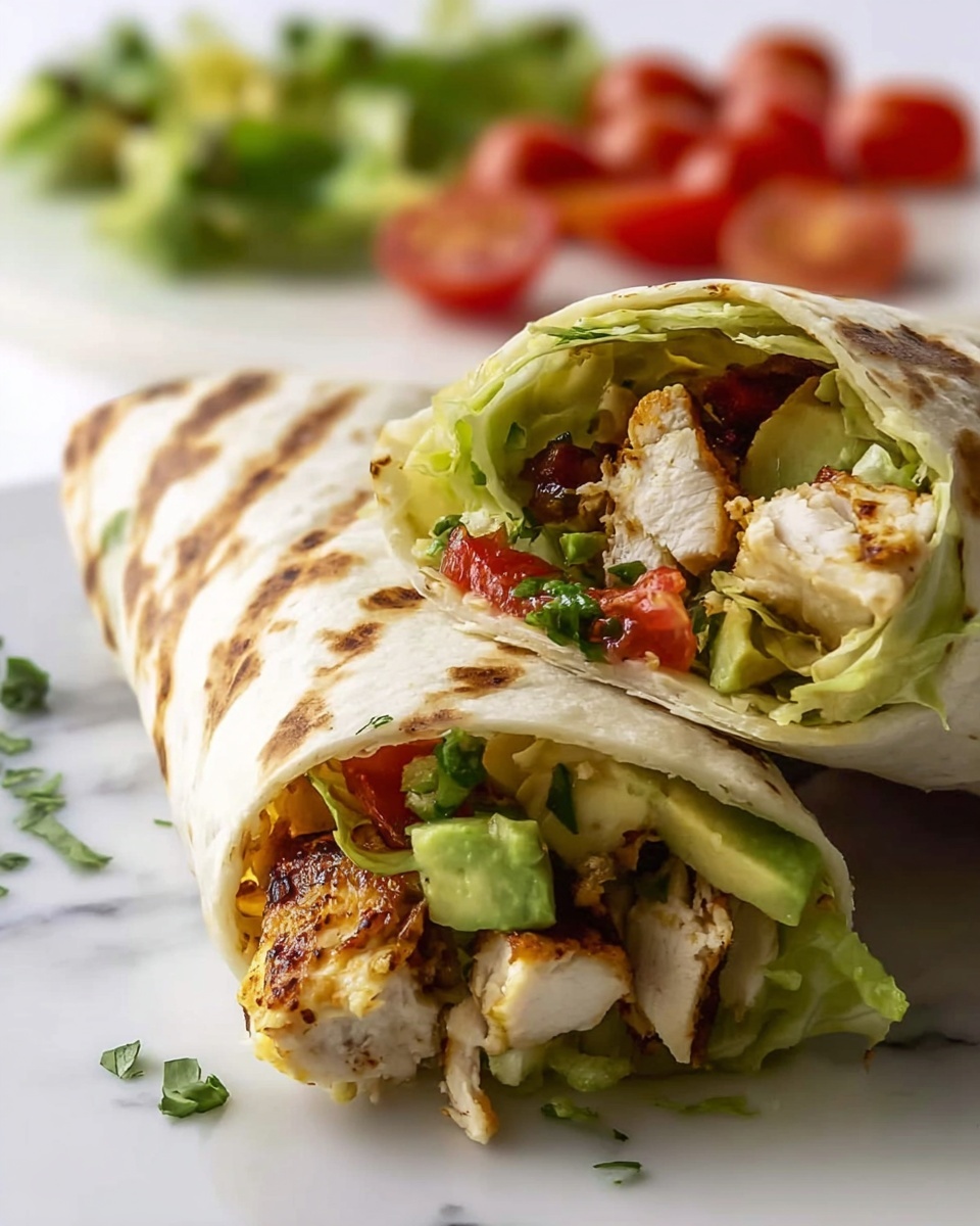 Chicken Avocado Wrap Recipe - Recipe Image