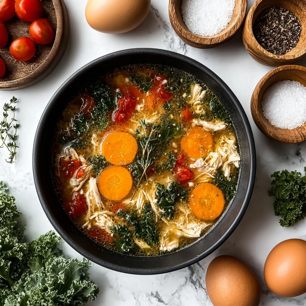 Tuscan Chicken Soup with Spinach, Cannellini Beans, and Parmesan Recipe - Recipe Image