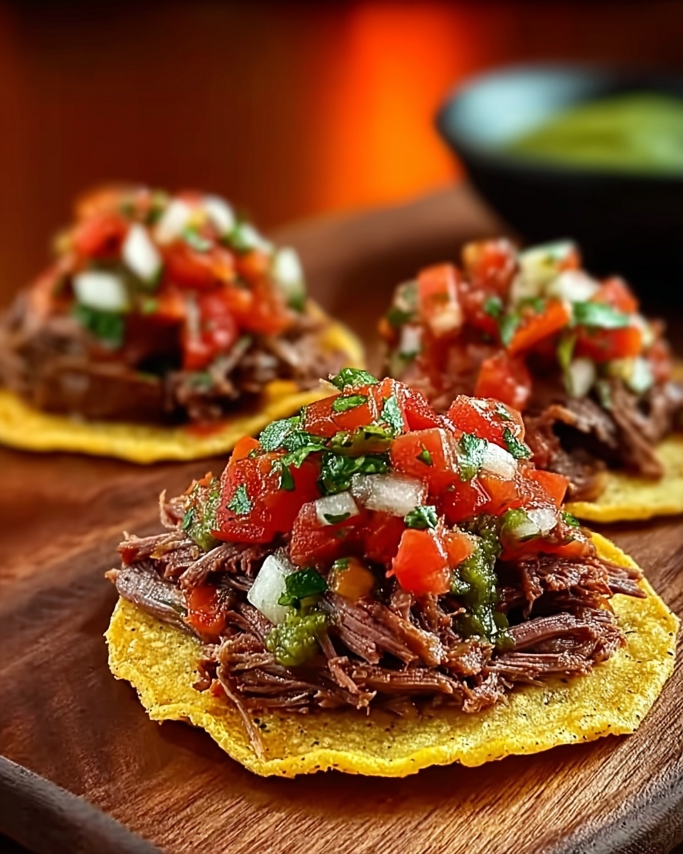 Mexican Tostadas de Carne Asada Recipe - Recipe Image