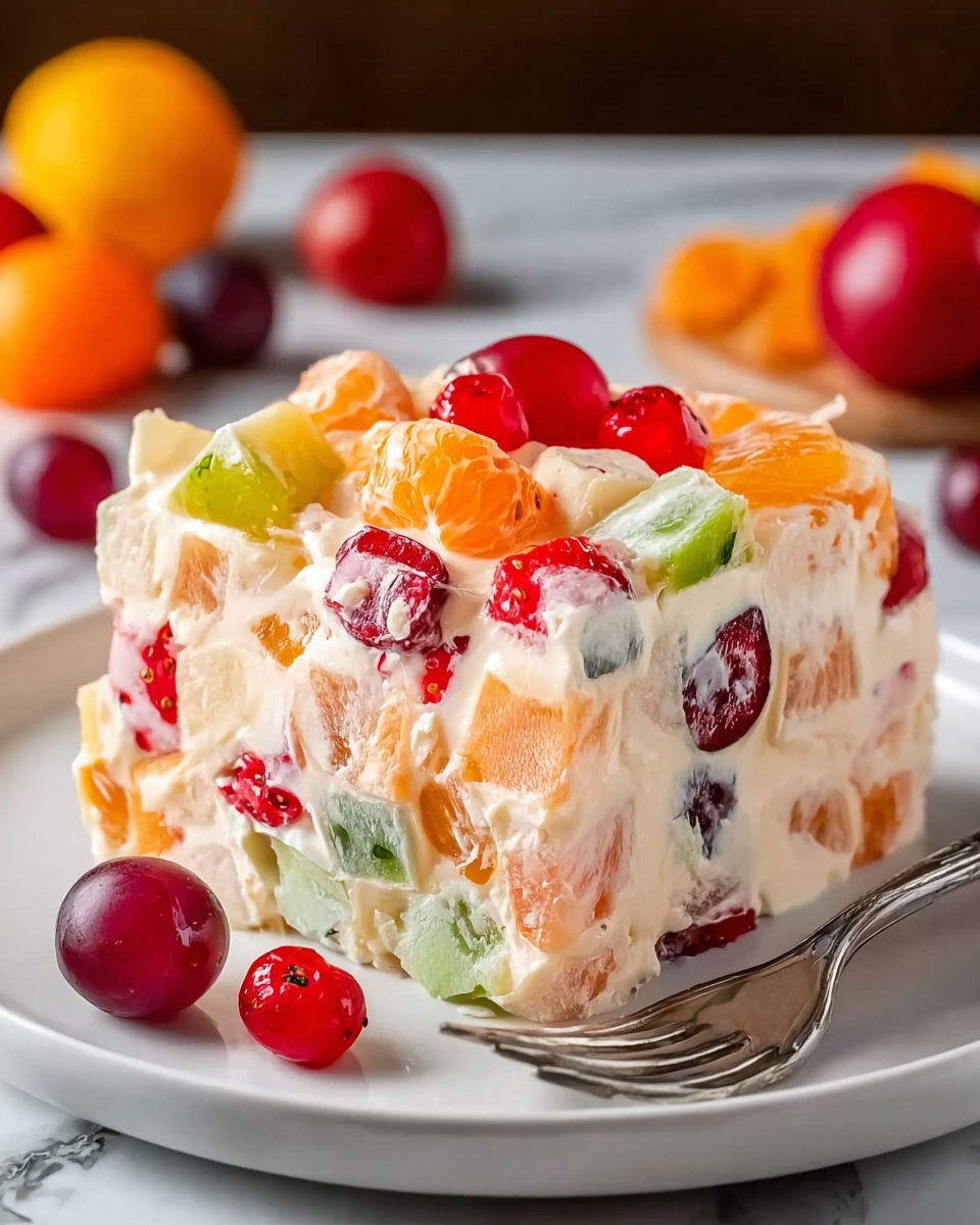 Nana’s Frozen Fruit Salad: A Sweet, Creamy Classic Dessert Recipe - Recipe Image