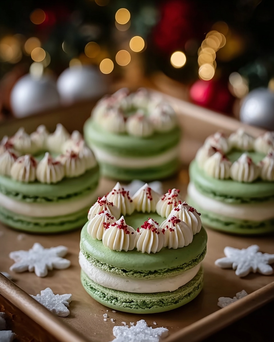 How to Make Macaron Wreaths: An Irresistible Holiday Delight Recipe - Recipe Image