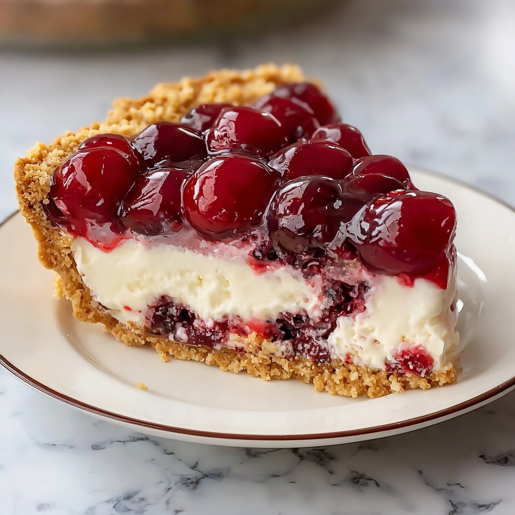 No-Bake Cherry Cheesecake Bars Recipe - Recipe Image
