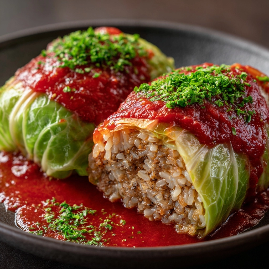 Old-Fashioned Stuffed Cabbage Rolls Recipe - Recipe Image