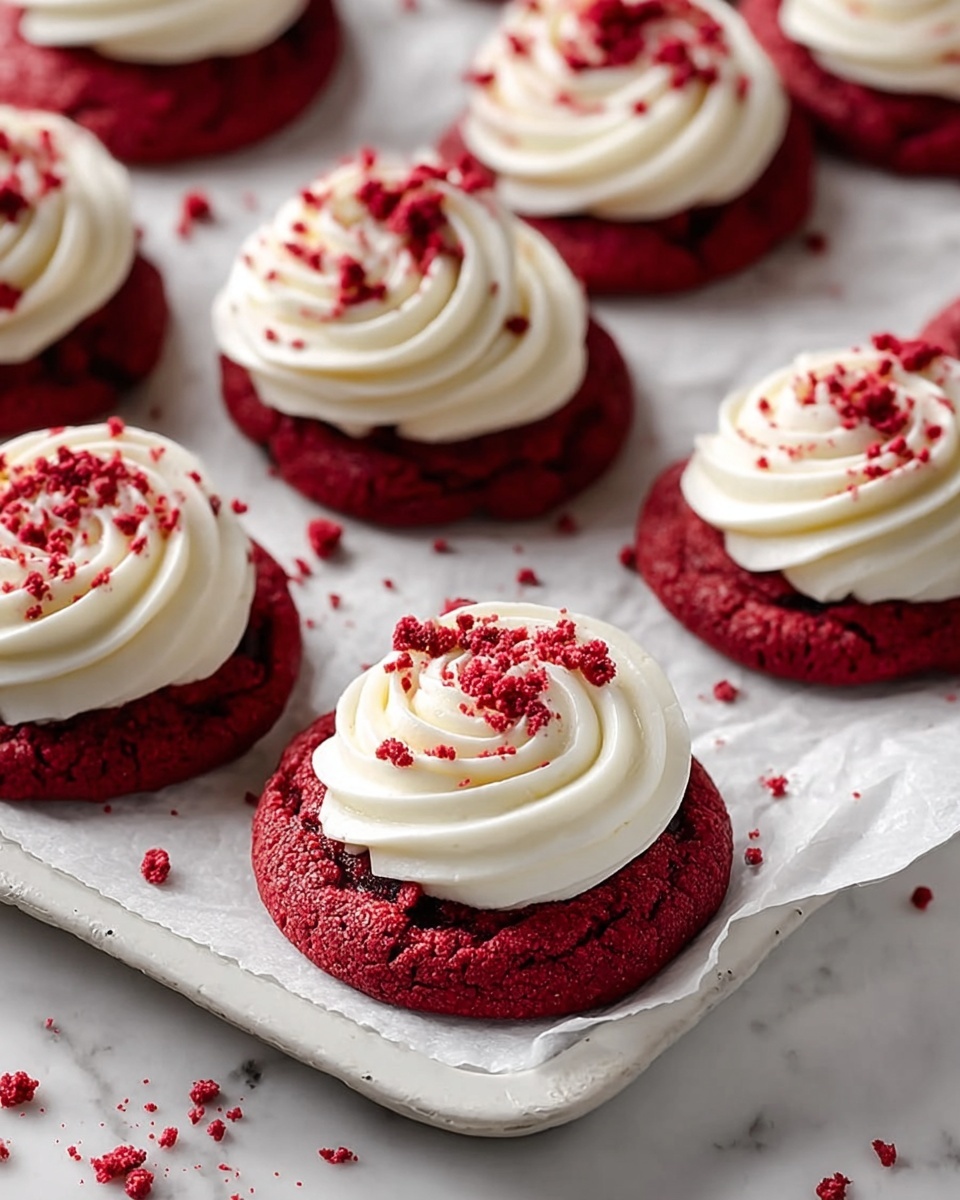 Red Velvet Cupcake Cookies Recipe - Recipe Image