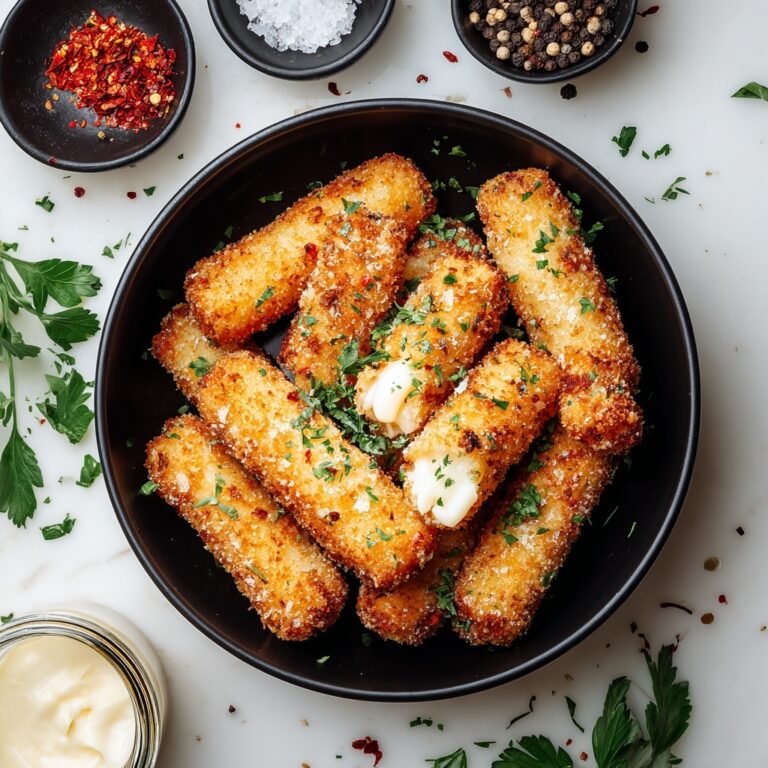 Homemade Crispy Mozzarella Sticks Recipe