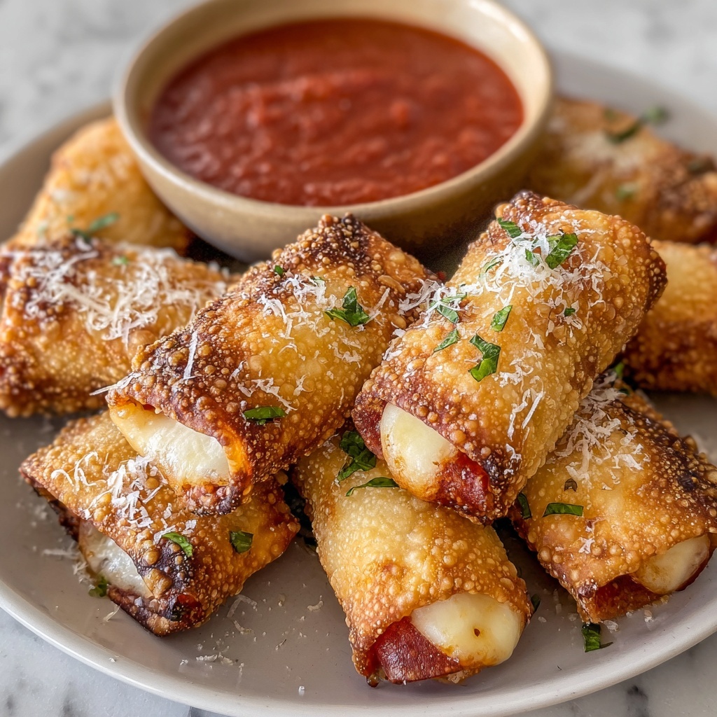 Crispy Air Fryer Pizza Rolls Recipe - Recipe Image