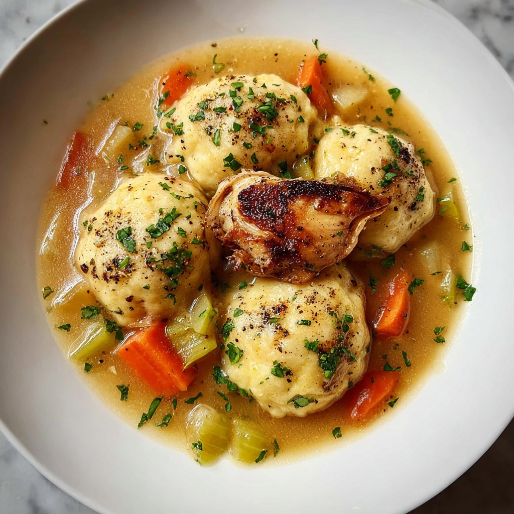 Creamy Chicken and Homemade Dumplings Recipe - Recipe Image