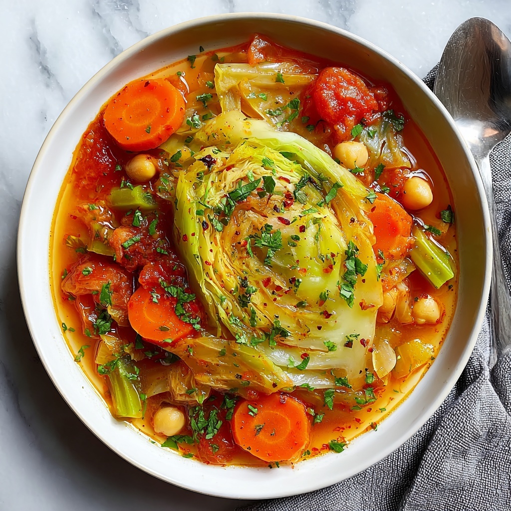 Hearty Spiced Vegetable Cabbage Soup Recipe - Recipe Image