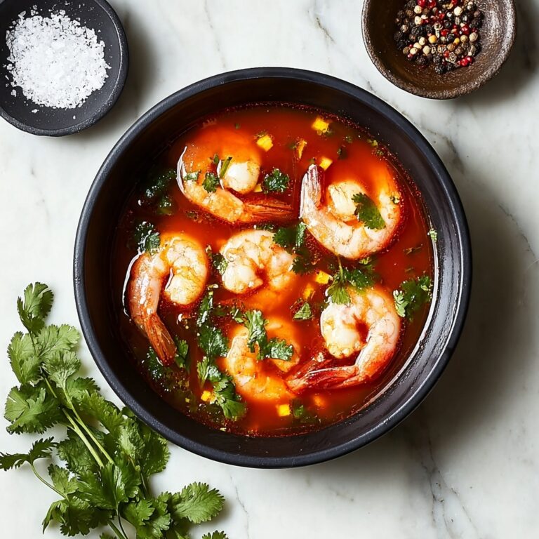 Spicy Shrimp Coconut Tomato Soup Recipe
