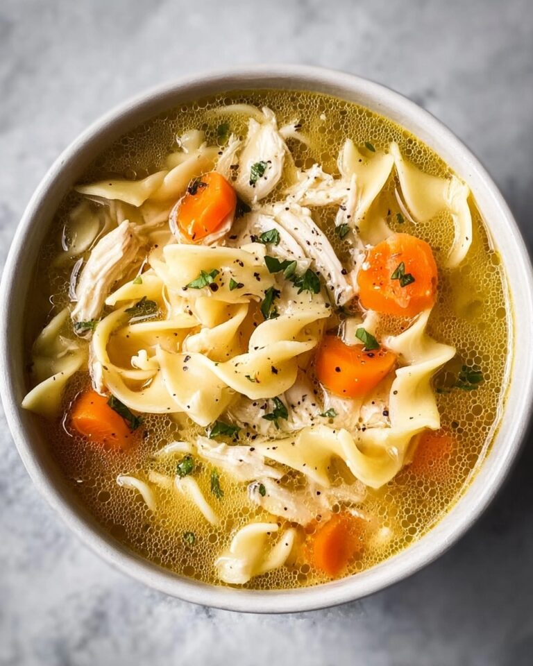 Creamy Chicken Noodle Soup in the Crock Pot Recipe