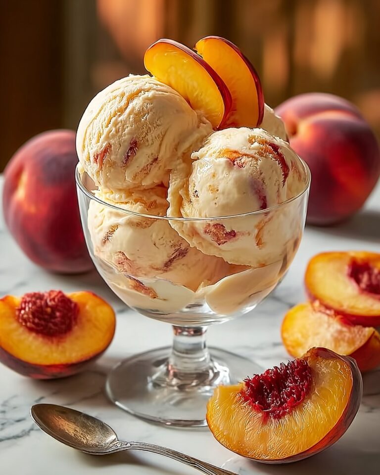 Honey Roasted Peach Frozen Yogurt: A Creamy, Fruity Summer Treat Recipe