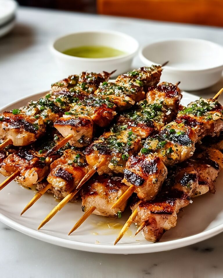 Ranch Garlic Parmesan Chicken Skewers Recipe