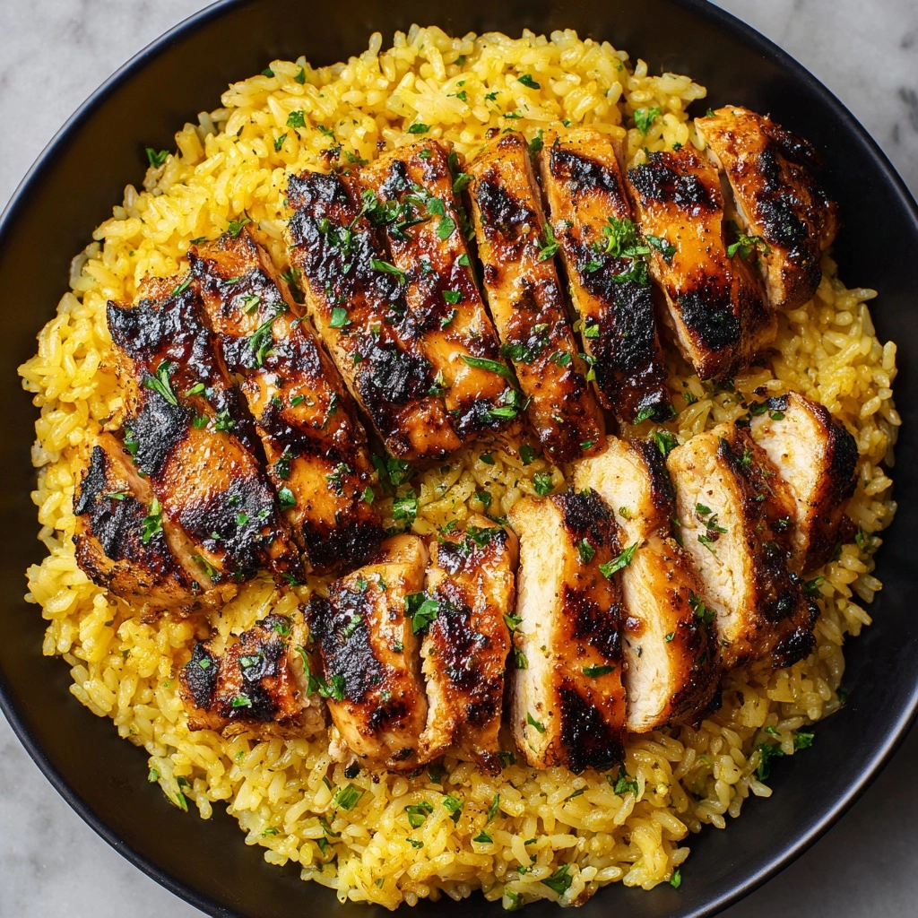 Garlic Butter Chicken with Parmesan Rice Recipe - Recipe Image