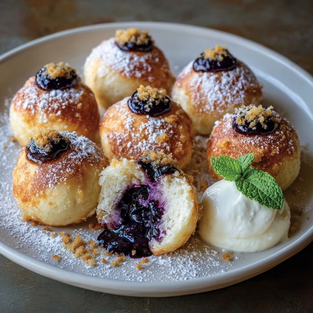 Plum Dumplings with Ricotta Recipe - Recipe Image