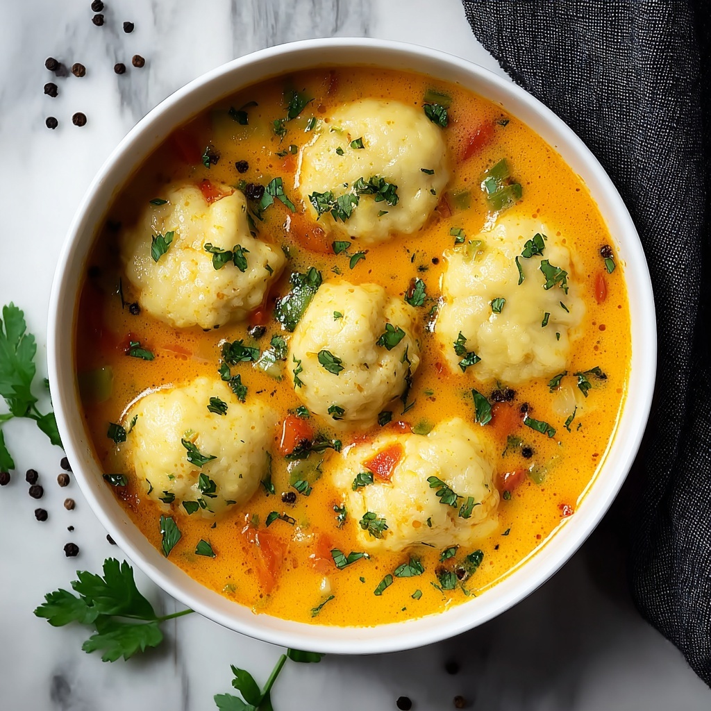 Coconut Curry Soup with Dumplings Recipe - Recipe Image