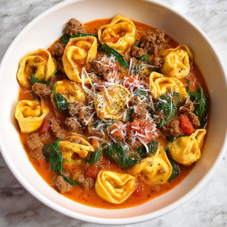 Crockpot Cheese Tortellini and Sausage Recipe