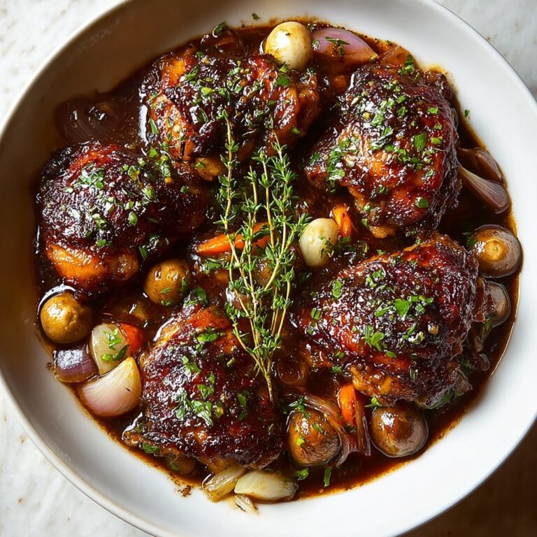 Braised Chicken in Red Wine Recipe