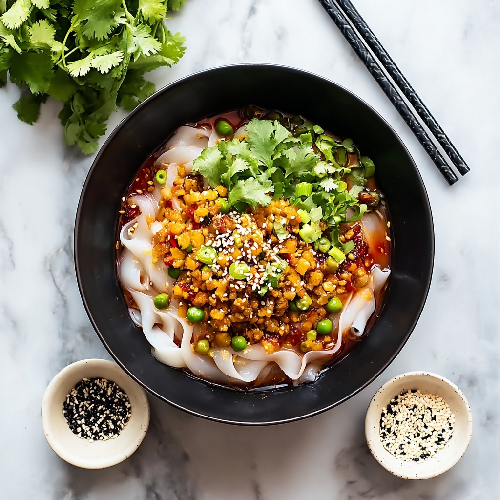 Spicy Szechuan Rice Paper Noodles Recipe - Recipe Image