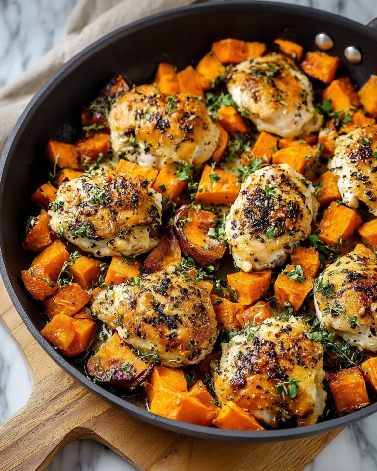 One-Pan Chicken and Sweet Potato Skillet Recipe