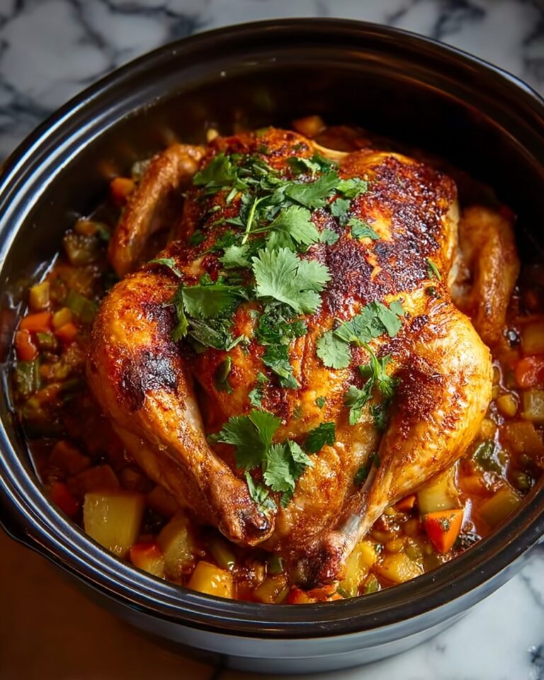 Juicy and Flavorful Slow Cooker Rotisserie Chicken Recipe