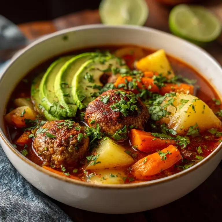Mexican Meatball Soup Recipe