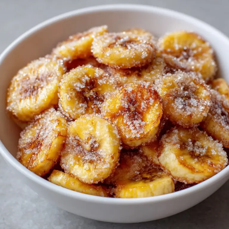 Cinnamon-Sugar Air Fryer Banana Chips: Sweet, Crispy & Totally Snackable Recipe