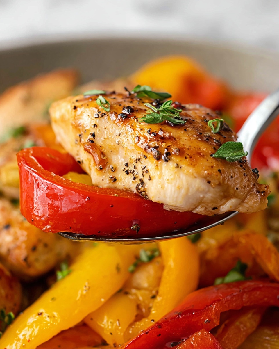 Balsamic Chicken and Peppers Recipe - Recipe Image