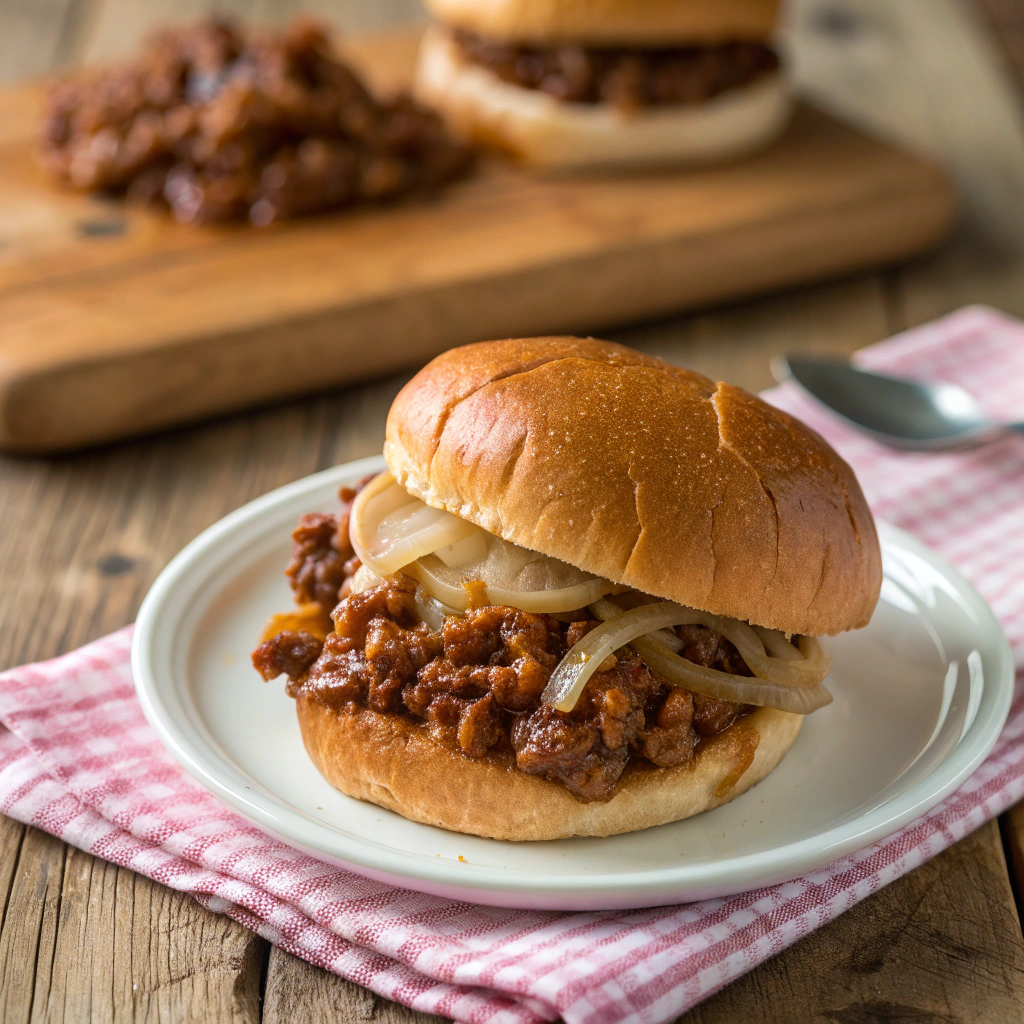 Crispy Baked Potato Fries Topped with Savory Sloppy Joe Mixture Recipe - Recipe Image
