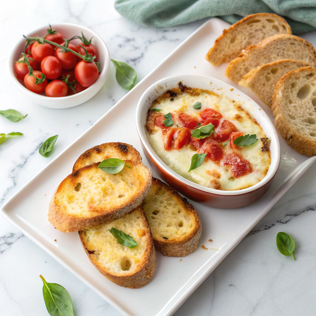Cheesy Bruschetta Dip Recipe - Recipe Image