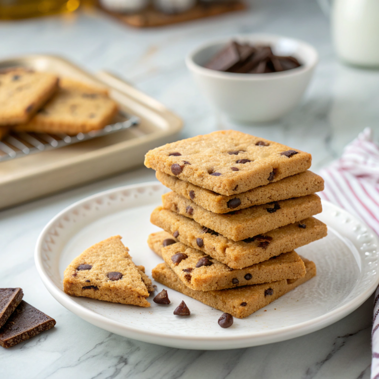 Chocolate Chip Shortbread Cookies Recipe