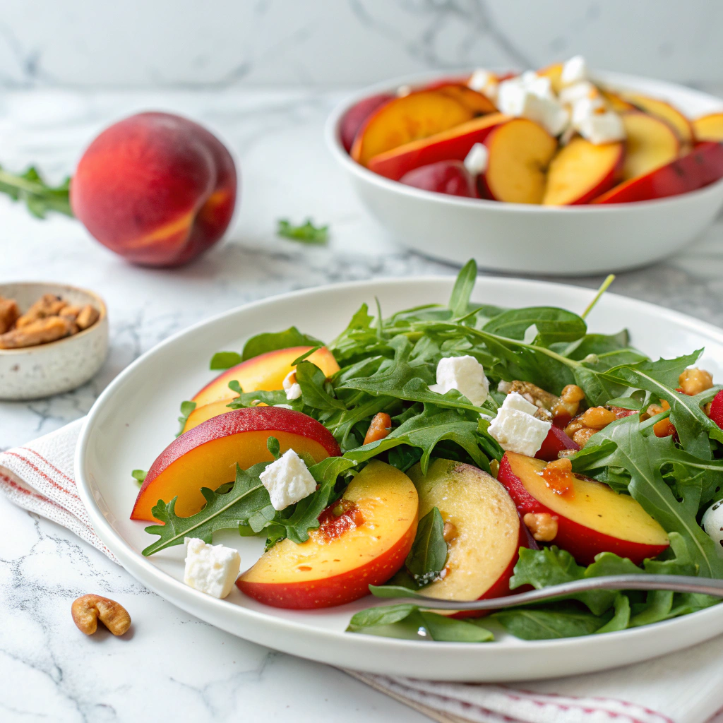 Arugula Nectarine Salad: A Bright Summer Salad Recipe - Recipe Image