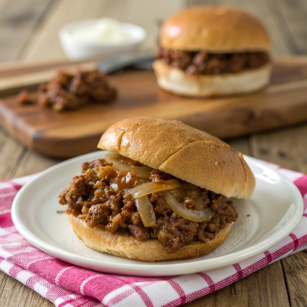 Crispy Baked Potato Fries Topped with Savory Sloppy Joe Mixture Recipe - Recipe Image