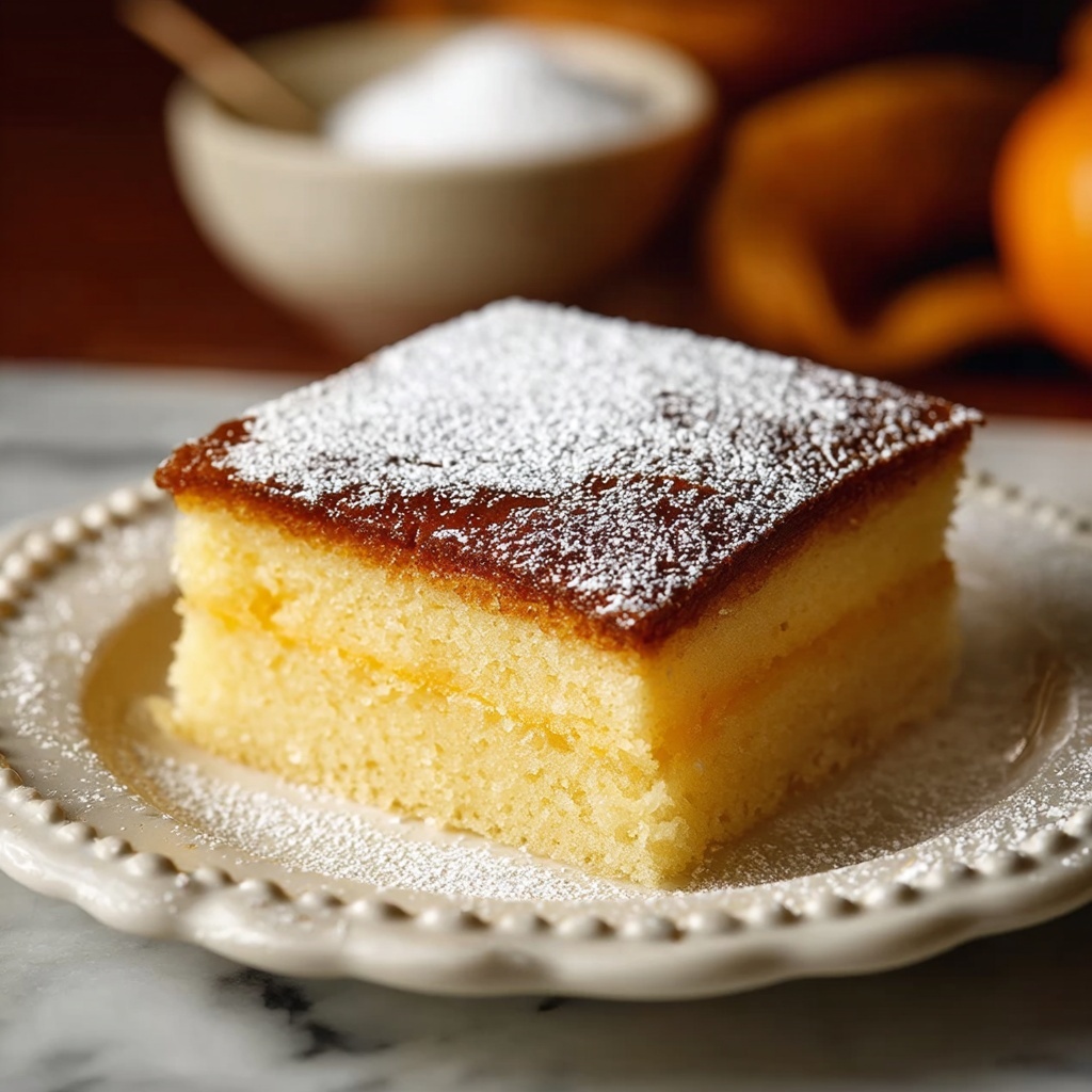 Pumpkin Magic Custard Cake Recipe - Recipe Image