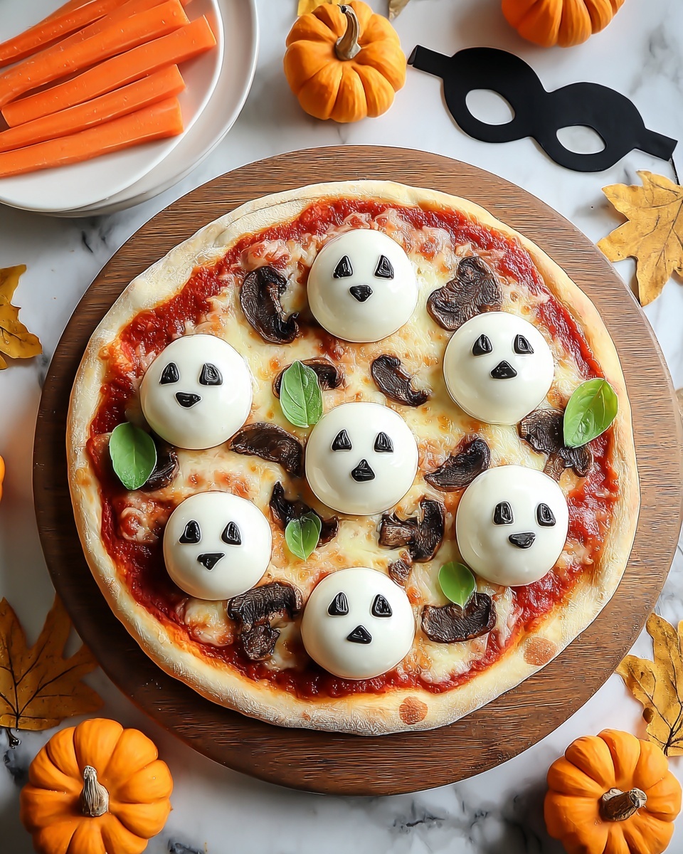 Halloween Pumpkin Pizza Recipe - Recipe Image