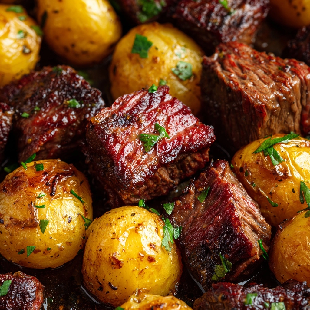 Steak Bites and Potatoes Recipe - Recipe Image