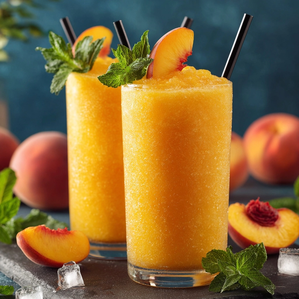 Peach Lemonade Drink Recipe - Recipe Image